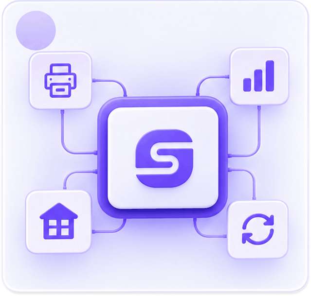imagen de syncro donde muestra como se sincroniza con multiples servicios.